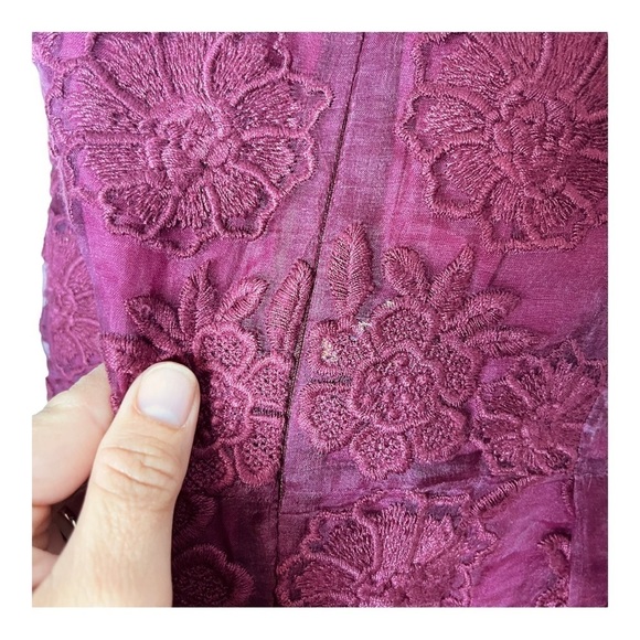 Yoana Baraschi cranberry silk dress - Picture 8 of 8